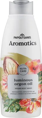 Гель для душа Aromatics Papoutsanis Luminous Argan Oil с маслом арганы, 600 мл