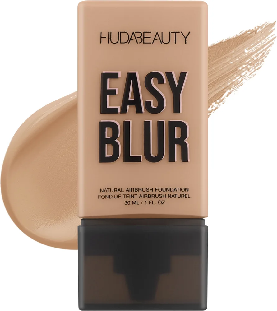 Тональный флюид Huda Beauty Easy Blur Natural Airbrush Foundation матирующий натуральный, 30 мл, оттенок Custard 220N