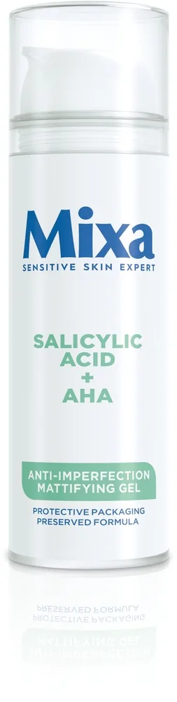 Матирующий гель для лица Mixa Salicylic Acid + AHA с ниацинамидом для проблемной кожи 50 мл