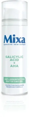 Матирующий гель для лица Mixa Salicylic Acid + AHA с ниацинамидом для проблемной кожи 50 мл
