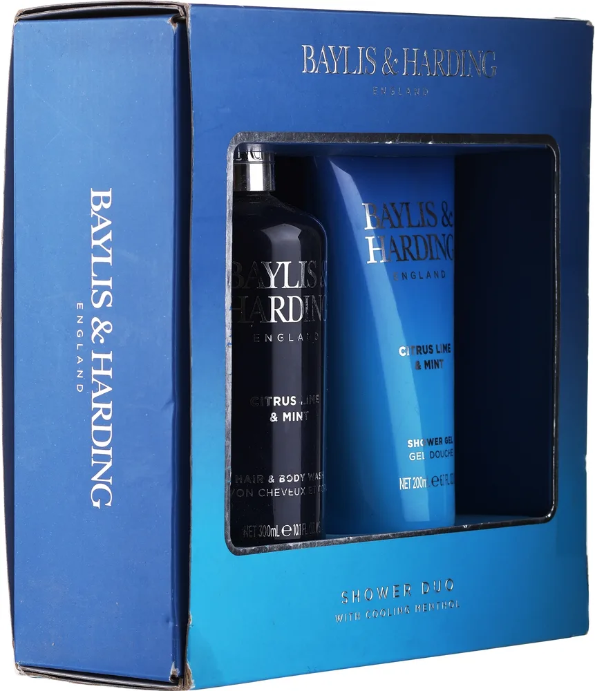 Набор Baylis & Harding Citrus Lime & Mint мужской гель для душа 200 мл и гель для тела и волос 300 мл