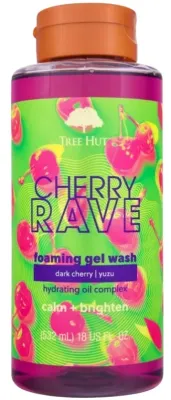 Гель для душа Tree Hut Cherry Rave с тёмной вишней и малиной, 532 мл