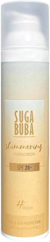 Лосьон солнцезащитный Suga Buba Shimmering SPF 20+ оксид цинка сияние шампанское 100 мл