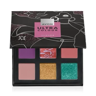 Палетка теней для век Avon Ultra Colour Eyeshadow Palette 9 оттенков