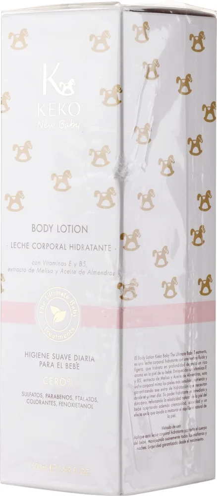 Увлажняющее молочко для тела детское Keko New Baby The Ultimate Baby Treatments, 500 мл