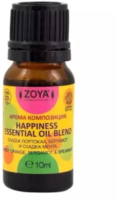 Смесь эфирных масел Zoya Goes Pretty Happiness 10 мл апельсин бергамот мята