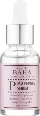 Сыворотка для лица Cos De BAHA Peptide Serum Matrixyl 3000 Argireline разглаживающая 30 мл