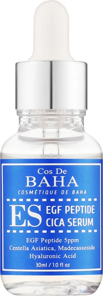 Сыворотка для лица Cos De BAHA ES EGF Peptide Cica восстанавливающая успокаивающая 30 мл