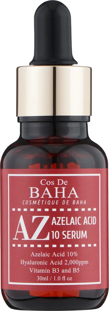 Сыворотка для лица Cos De BAHA с азелаиновой кислотой 10% против акне и купероза 30 мл