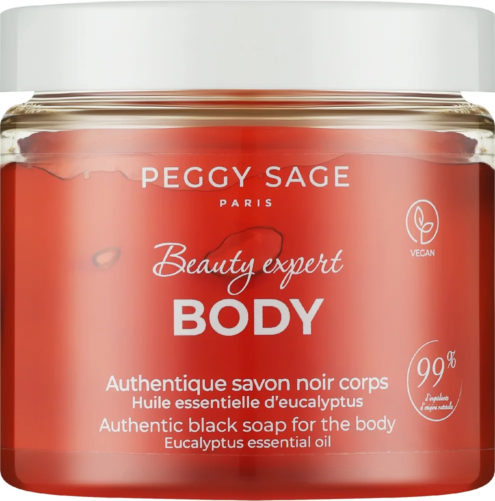 Мыло чёрное для тела Peggy Sage Beauty Expert с эвкалиптом, 190 г