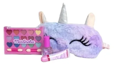 Набор косметики для девочек Martinelia Little Unicorn тени палетка из 15 матовых теней лак для ногтей и повязка