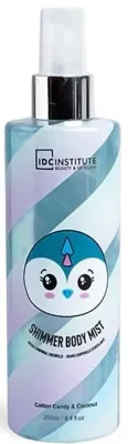 Мист для тела IDC Institute Cute Animals Penguin с шиммером сладкая вата и кокос 250 мл