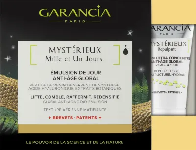 Набор для лица Garancia Mystérieux дневная эмульсия и сыворотка с глицерином для зрелой кожи 30+5 мл