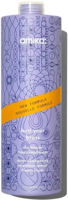 Тонирующий кондиционер против желтизны волос Amika Bust Your Brass Cool Blonde Repair Conditioner 275 мл