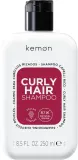 Шампунь Kemon Curly Hair для вьющихся и кудрявых волос, с рисом, ферментом сахаромицетов и алоэ вера, 1000 мл, Италия — фото 1