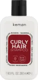 Шампунь Kemon Curly Hair для вьющихся и кудрявых волос, с рисом, ферментом сахаромицетов и алоэ вера, 1000 мл, Италия — фото 3