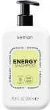 Шампунь Kemon Energy против выпадения волос, с кофеином, женьшенем и салициловой кислотой, для ослабленных волос, 1000 мл, Китай — фото 2