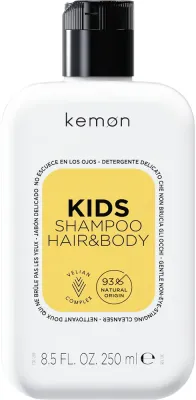 Шампунь-гель Kemon Kids для детей от 3 лет, для волос и тела, бессульфатный, не щиплет глаза, 250 мл, Китай