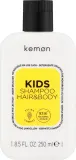 Шампунь-гель Kemon Kids для детей от 3 лет, для волос и тела, бессульфатный, не щиплет глаза, 250 мл, Китай — фото 2