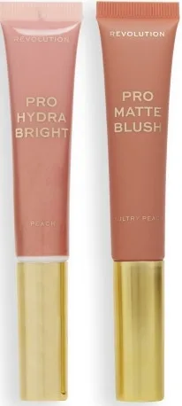 Румяна для щёк кремовые Revolution Pro Blush Duo набор, 12 мл и 15 мл, оттенок Peach