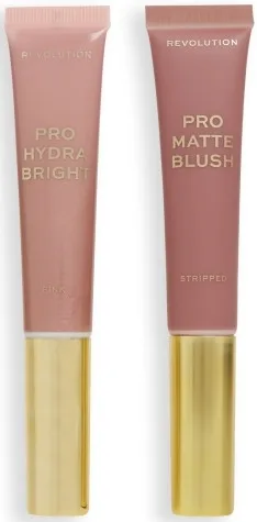 Румяна для щёк кремовые Revolution Pro Blush Duo набор, 12 мл и 15 мл, оттенок Pink