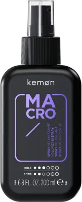 Спрей для объёма волос Kemon Macro Spray с витамином E и косточками винограда, 200 мл