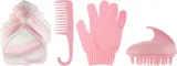 Набор Brushworks Shower Pamper перчатки для тела расческа для душа массажер для кожи головы и шапочка для душа — фото 2