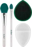 Набор So Eco Complete Cleansing силиконовая щетка для умывания спонж и аппликаторы для масок 2 шт — фото 2