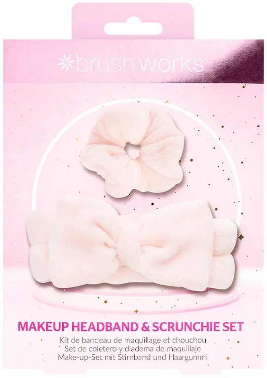 Набор Brushworks Makeup Headband & Scrunchie повязка для волос и резинка из микрофибры
