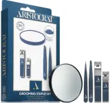 Набор Aristocrat Grooming Staples косметическое зеркало пинцеты 2 шт и книпсеры для ногтей 2 шт — фото 1