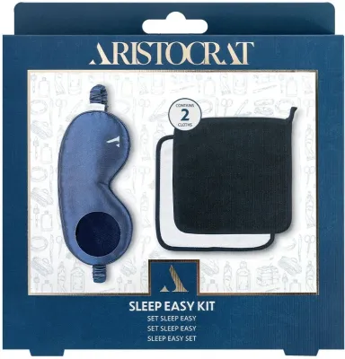 Набор Aristocrat Sleep Easy атласная маска для сна и полотенца для лица 2 шт