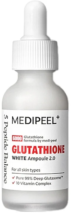MEDIPEEL Medi Peel Bio-Intense Glutathione White Ampoule 2.0 - Сыворотка для лица Medi Peel Bio-Intense Glutathione White Ampoule 2.0 осветляющая ампульная 30 мл