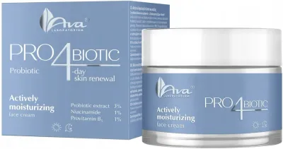 AVA Laboratorium Ava Laboratorium Pro4biotic Actively Moisturizing Face Cream - Крем для лица AVA Pro4biotic увлажняющий с пробиотиком 50 мл