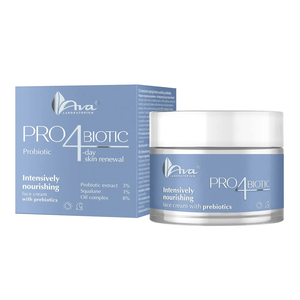 AVA Laboratorium Ava Laboratorium Pro4biotic Intensively Nourishing Face Cream - Крем для лица AVA Pro4biotic питательный с пребиотиками 50 мл