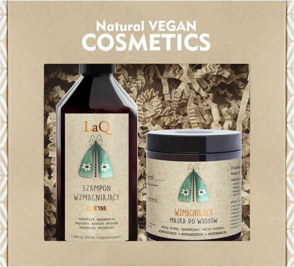 Набор LaQ Botanic Hair укрепляющий шампунь с биотином 300 мл и маска для волос 8 в 1 250 мл