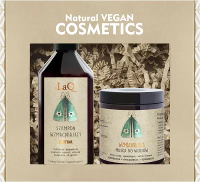 Набор LaQ Botanic Hair укрепляющий шампунь с биотином 300 мл и маска для волос 8 в 1 250 мл