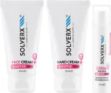Набор для лица Solverx Sensitive Skin крем крем для рук и крем для век со скваланом и киноа для чувствительной кожи 50+50+15 мл — фото 2