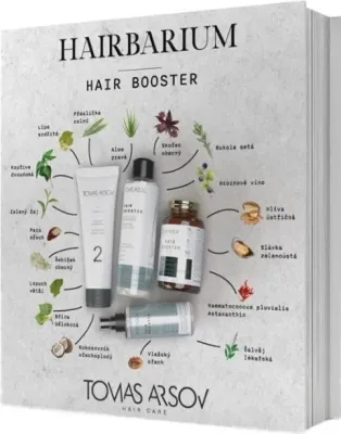 Набор для волос Tomas Arsov Hair Booster шампунь кондиционер спрей и ампулы для ослабленных волос 250+250+110 мл уценка