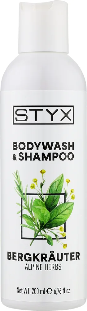 Шампунь для волос и тела Styx Naturcosmetic Alpine Herbs с альпийскими травами, 200/500 мл