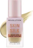 Тональная основа-сыворотка Makeup Revolution Skin Slik Radiant Satin Serum Foundation сатиновая сияющая, 23 мл, оттенок F0.2N — фото 1