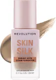 Тональная основа-сыворотка Makeup Revolution Skin Slik Radiant Satin Serum Foundation сатиновая сияющая, 23 мл, оттенок F7.2NW — фото 1