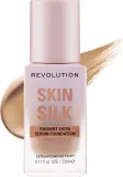 Тональная основа-сыворотка Makeup Revolution Skin Slik Radiant Satin Serum Foundation сатиновая сияющая, 23 мл, оттенок F6.2NC — фото 1