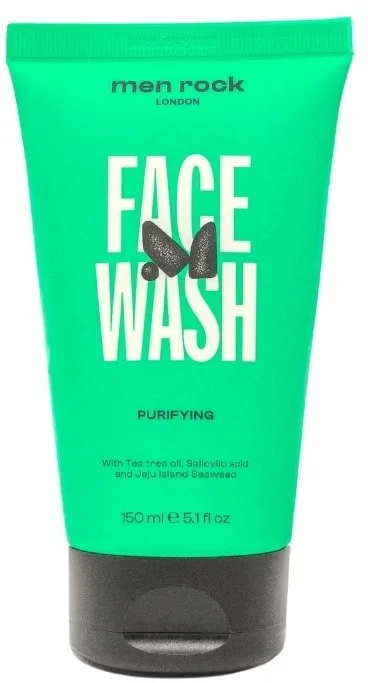 Очищающий гель для лица Men Rock Purifying Face Wash с чайным деревом и водорослями, 150 мл