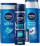 Мужской набор NIVEA Men Strong Power шампунь гель для душа антиперспирант и бальзам для губ 250+250+150 мл+4.8 г — фото 2
