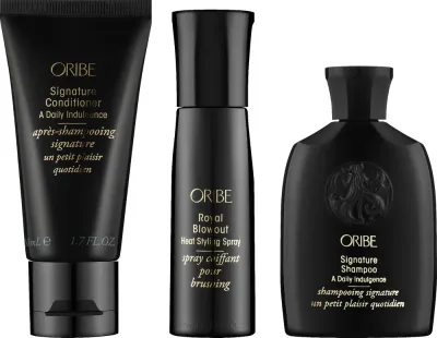 Дорожный набор Oribe Signature Style шампунь 75 мл кондиционер 50 мл и термозащитный спрей 50 мл
