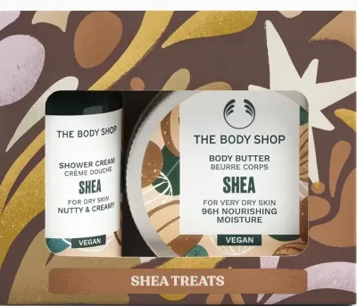 Набор The Body Shop Nourish & Flourish Shea Duo крем для душа с маслом ши 60 мл и масло для тела 50 мл