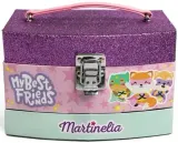 Набор детской косметики Martinelia My Best Friends Beauty Case тени 14 оттенков блески 6 оттенков помады 2 шт пилка и разделитель — фото 1