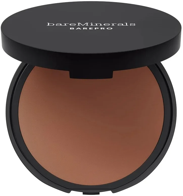 Тональная пудра Bare Minerals BarePro 24HR Skin-Perfecting Powder Foundation с плотным покрытием, матовая, 8 г, оттенок Deep 55 Neutral