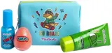 Детский набор Martinelia The Coolest Dino гель для душа 100 мл спрей для тела 50 мл бомбочка для ванны 70 г и косметичка — фото 2