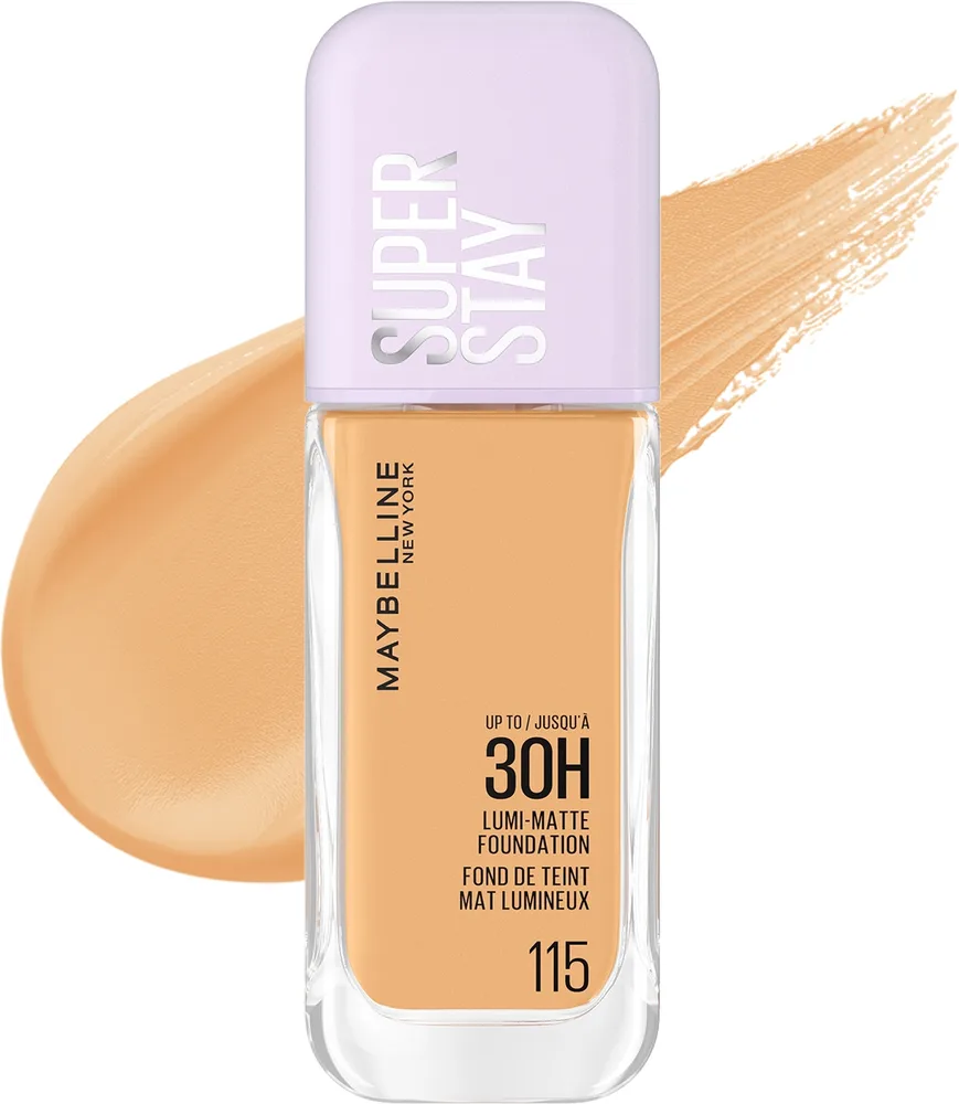 Тональный флюид Maybelline New York Super Stay Lumi-Matte матирующий стойкий, 35 мл, оттенок 128